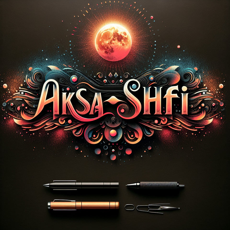 this name in beautiful text aksa_shaficinematicconceptual arttypography text effect image