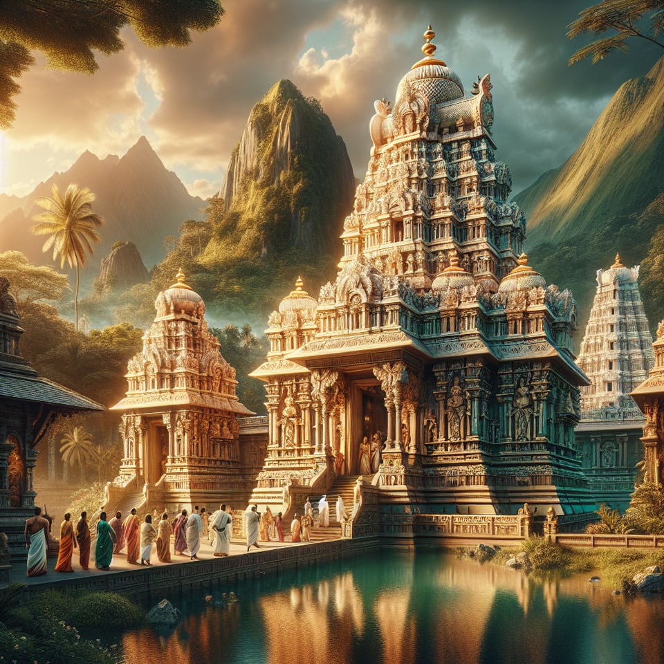 hindu temple text effect image