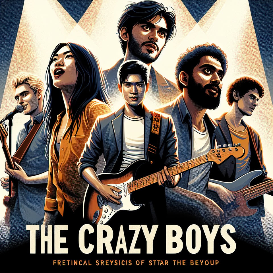 THE CRAZY BOYS text effect image
