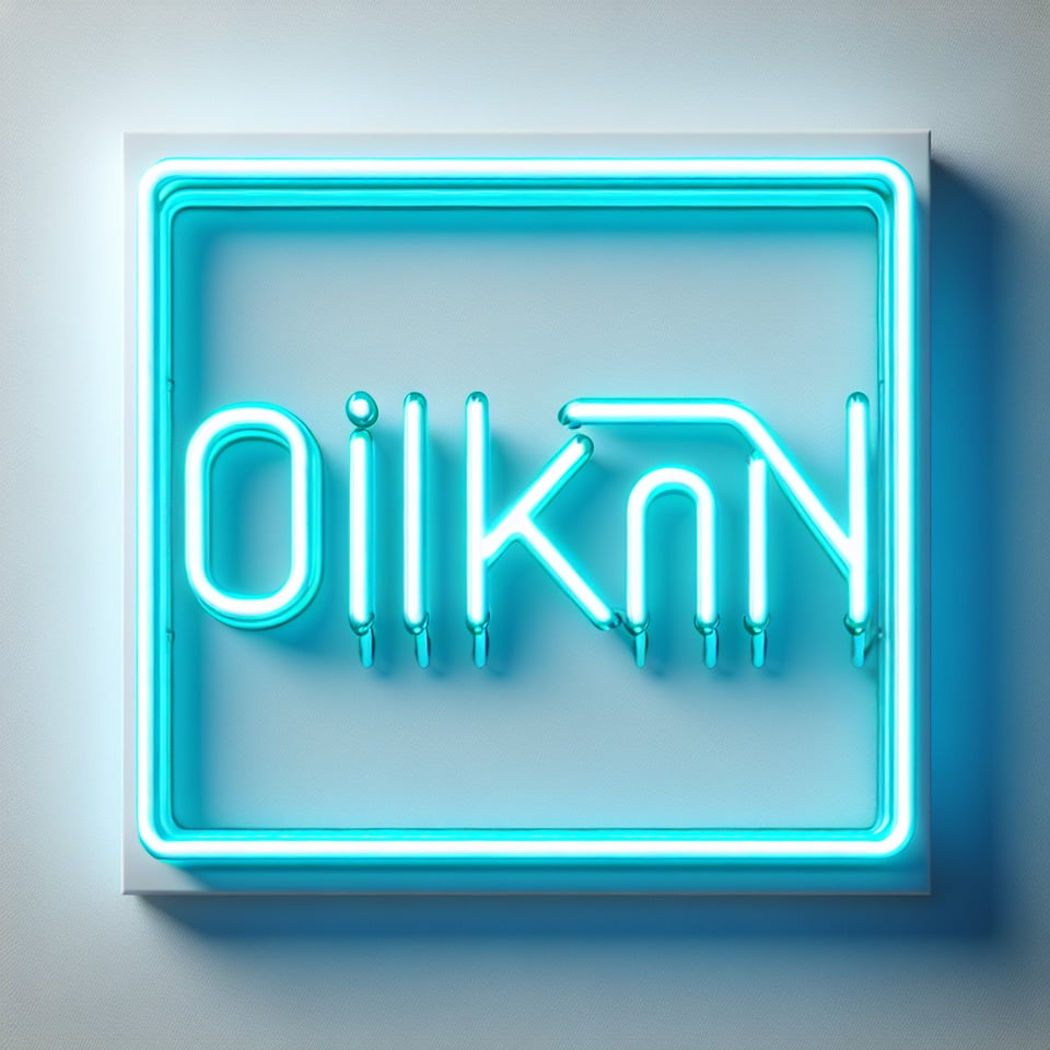 ঐকtan neon style text effect on white background text effect image