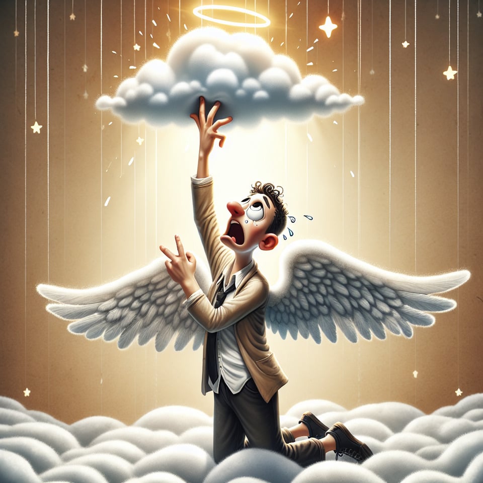 and what you say that I can't reach heaven😁illustration text effect image