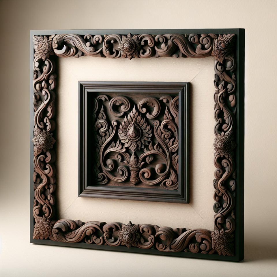 photo frame of khmer art text effect image