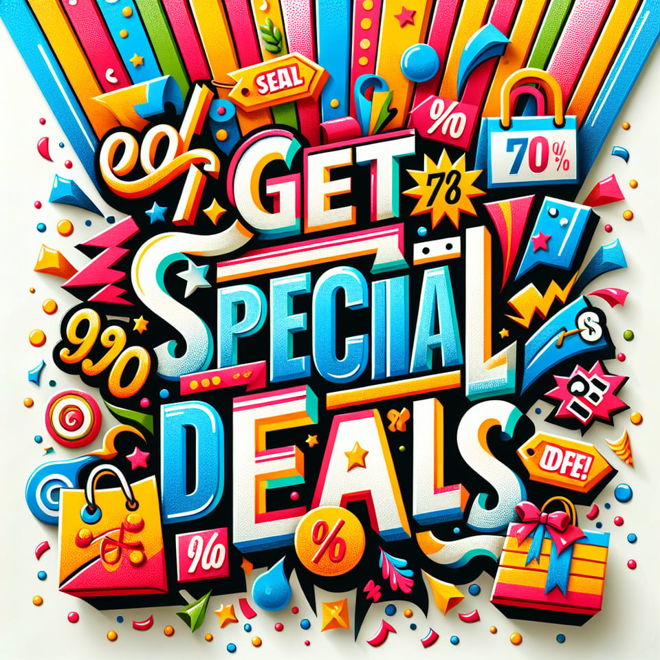 GET SPECIAL DEALS text effect image