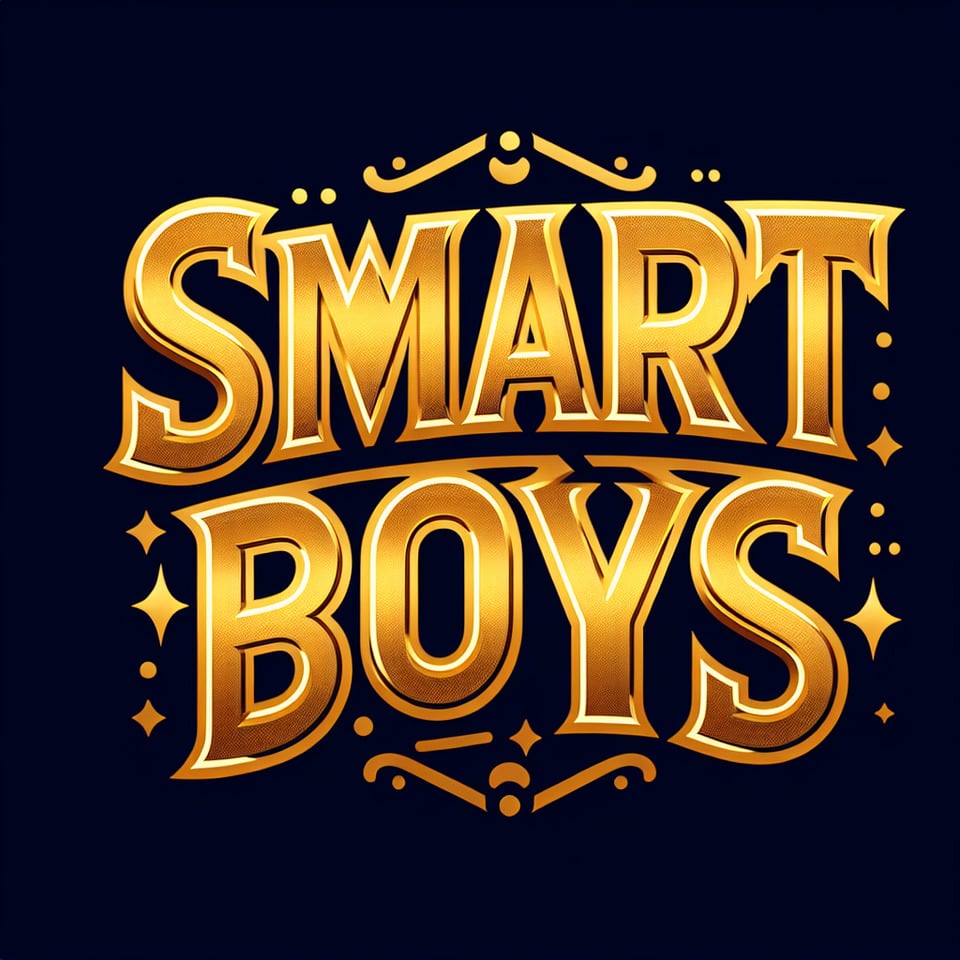 text Smart Boysgolden luxury text effect text effect image