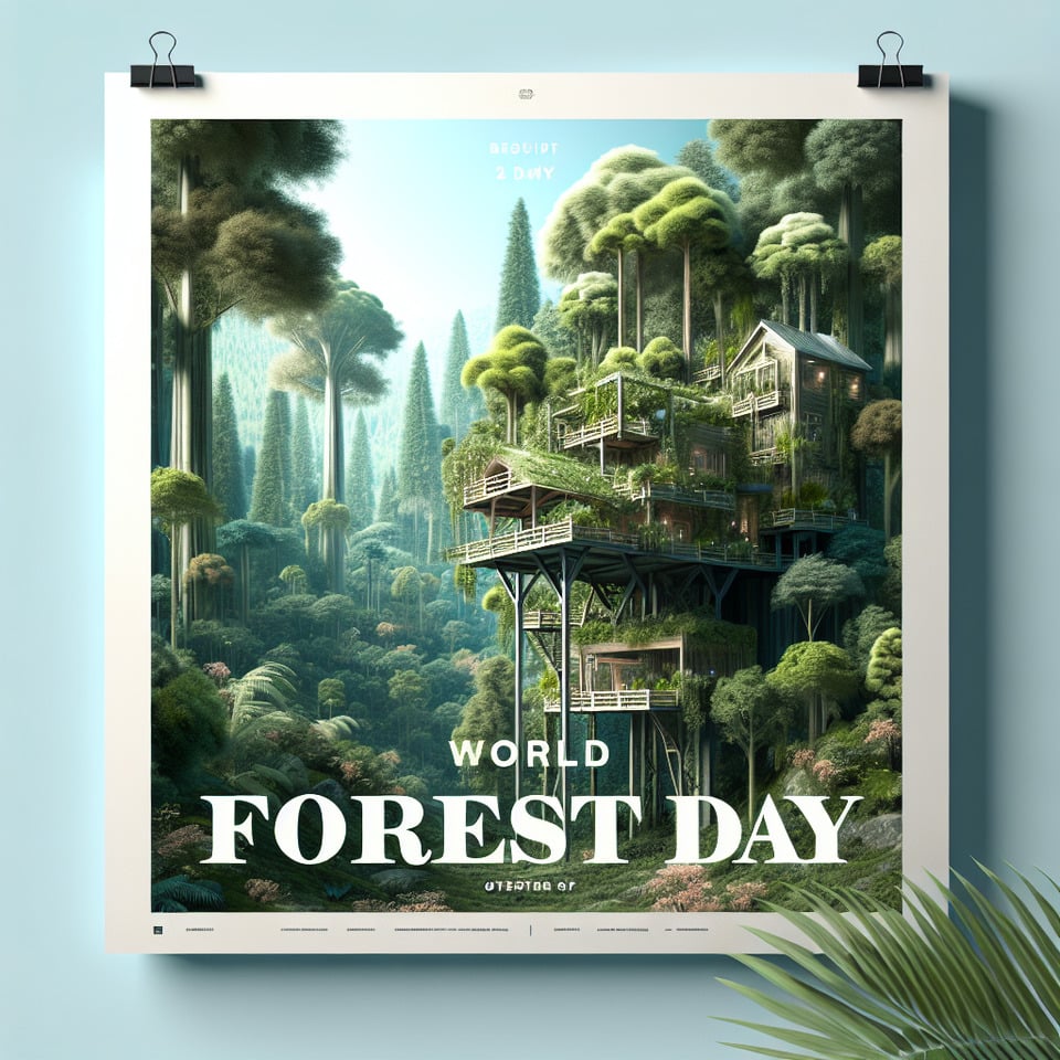 World forest day by divus lorrem bpt 1st year cinematicillustration3d rendertypographyposterwildlife photographyarchitectureproductfashion text effect image
