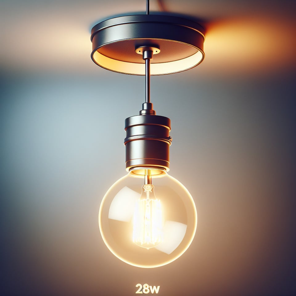 28W Ceiling Light text effect image