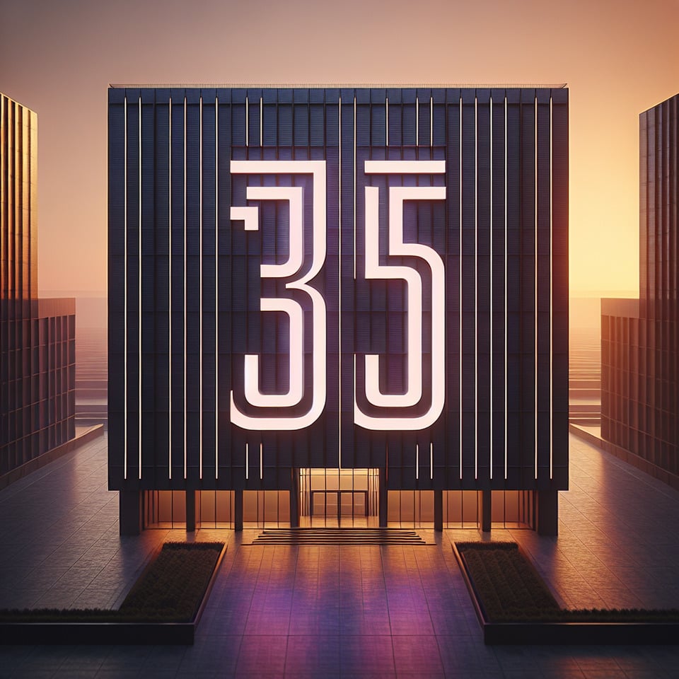 logo 355 building text effect image