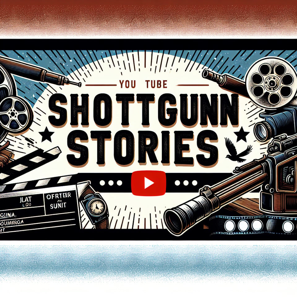 YouTube banner icon name shotgun stories cinematic text effect image