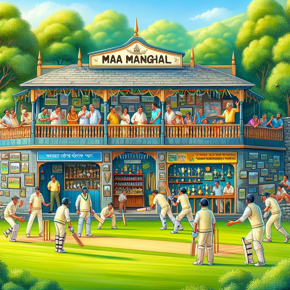 MAA MANGAL CRICKET CLUB text effect image