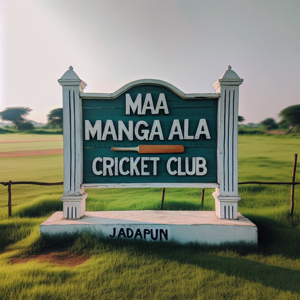 MAA MANGALA CRICKET CLUB JADUPUR text effect image