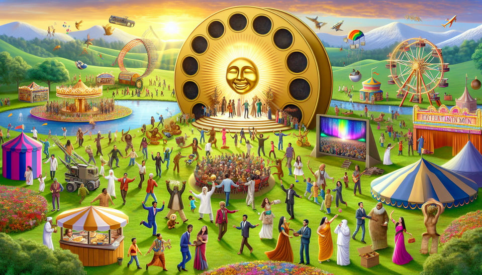 GOD WORLD ENTERTAINMENT text effect image