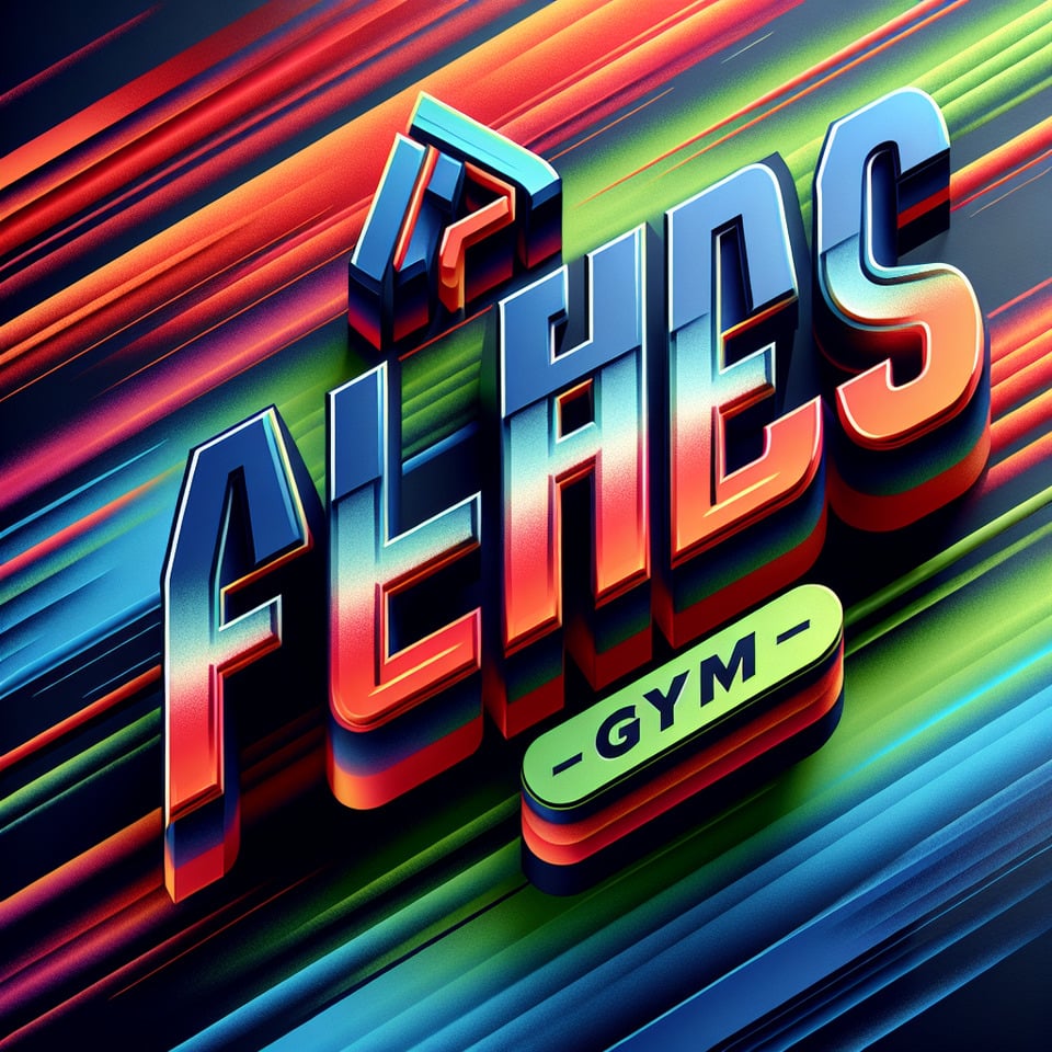 WRITE ALPHA FITNESS GYM IN STYLE text effect image