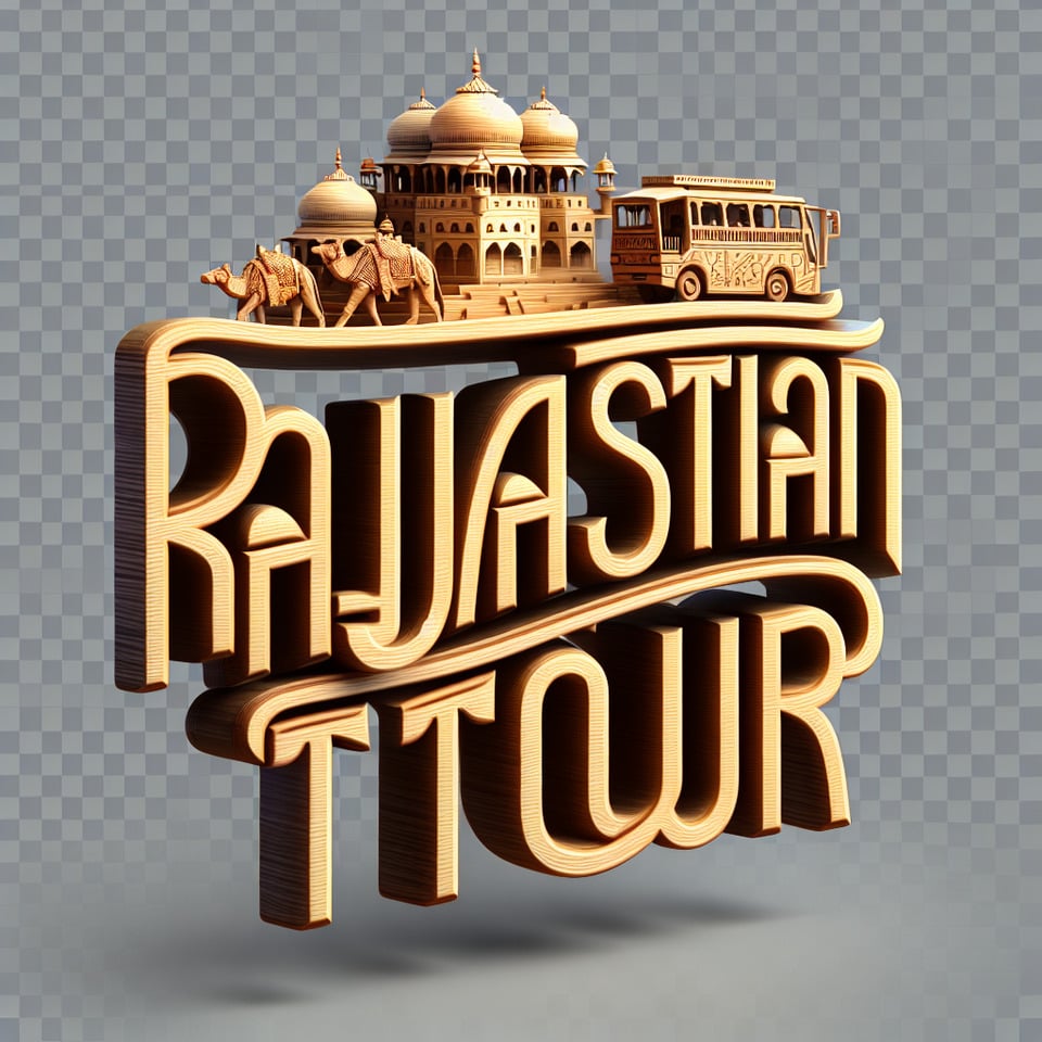 Text Rajasthan Tour 3d text transparent backgroundRealistic detailed view. text effect image