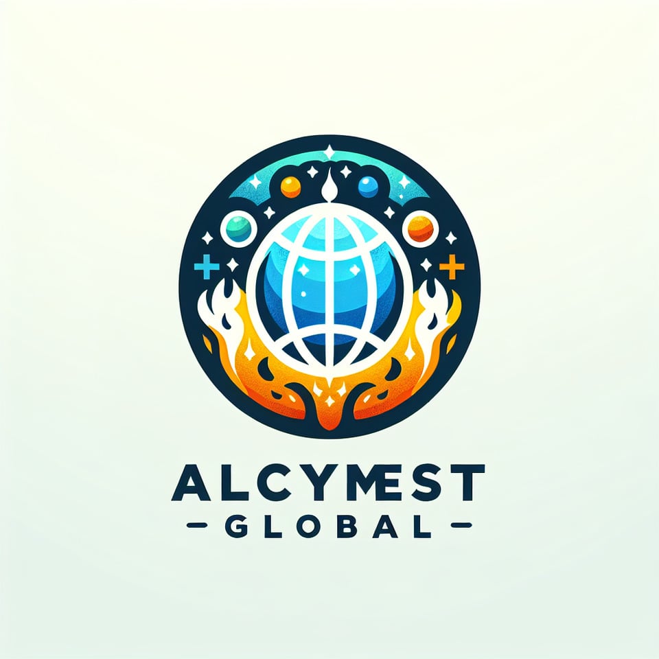 create a alcymest Global logo text effect image