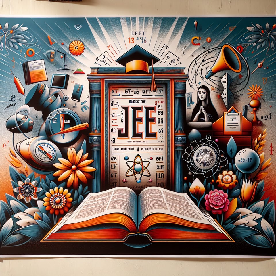 JEE IIT poster text effect image
