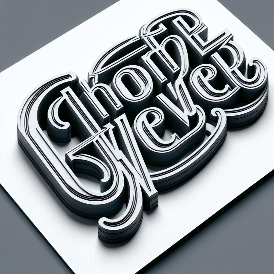 ClothOver Name 3d typography logo text effect image