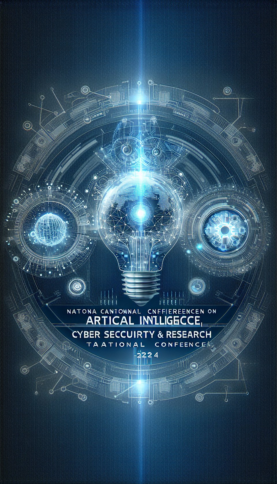 National Conference on “Artificial IntelligenceCyber Security &Research” (AICSR-2024) ADD TEXT ON TOP CENTER OF IMAGE NATIONAL CONFERENCE text effect image