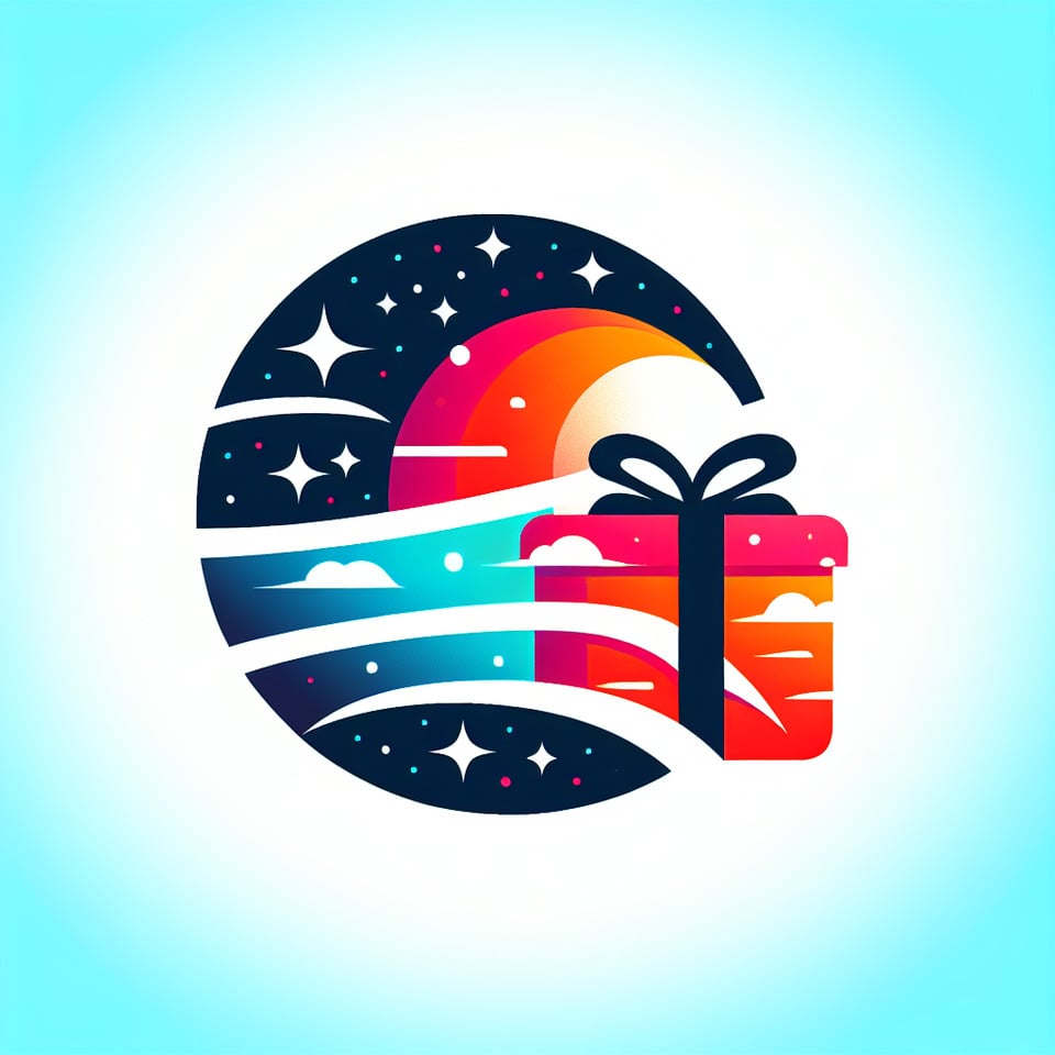 MAKE A LOGO GIFT SKY text effect image
