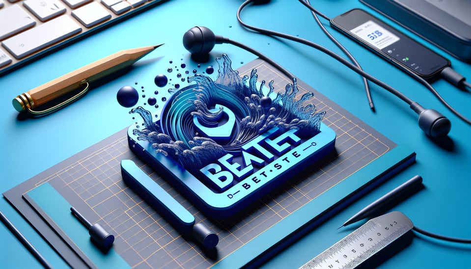 Text Short Beat Neha logo design 3d water effects text effect image