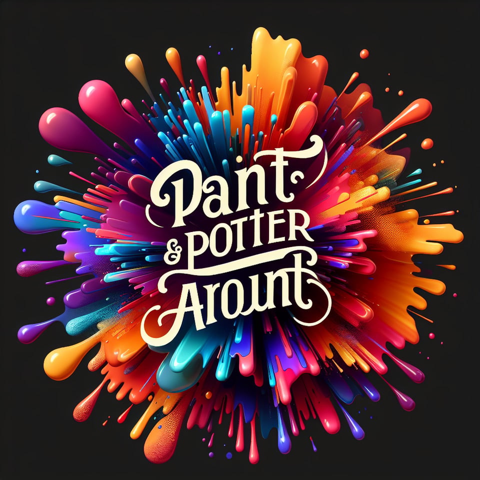 color splash with Paint & Potteraround text text effect image