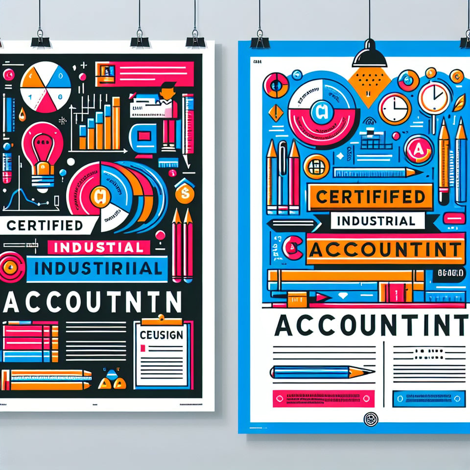 Join Our Certified Industrial Accountant Course typographyillustrationposter text effect image