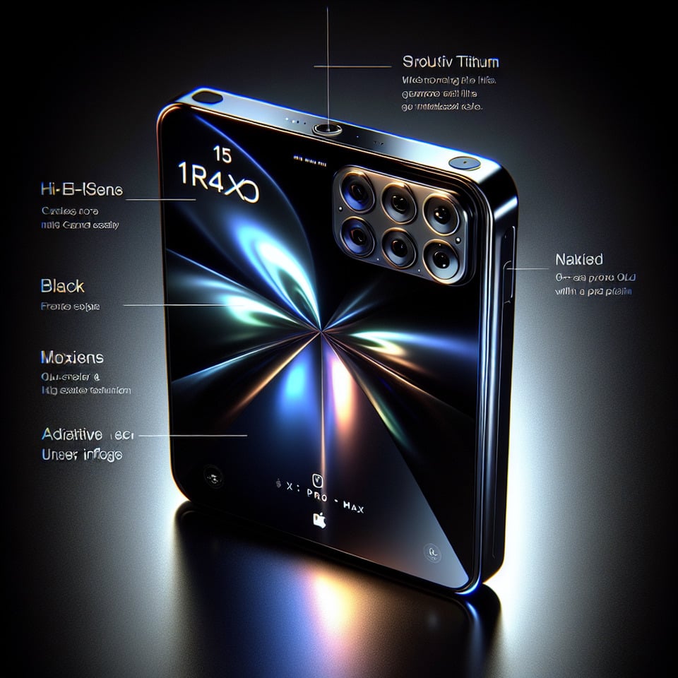 Iphone 15 pro max text effect image