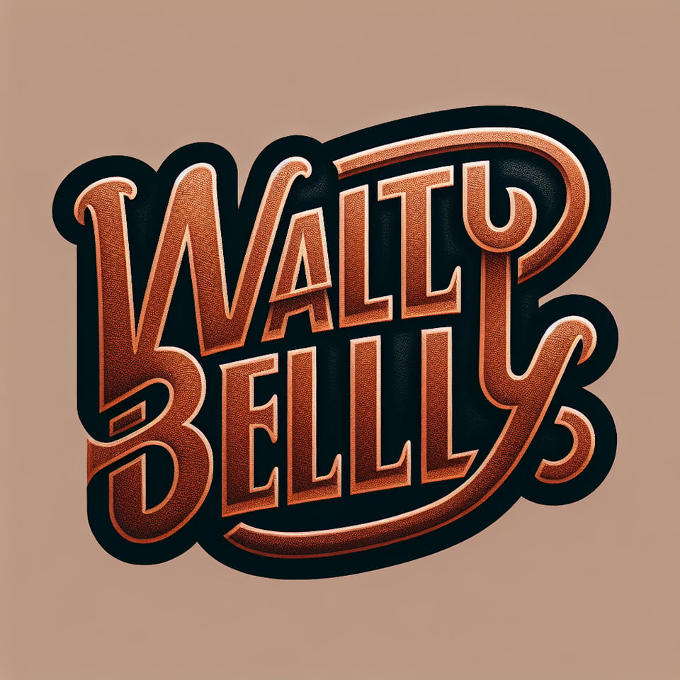 real leather effect text logo for waltybelty text effect image