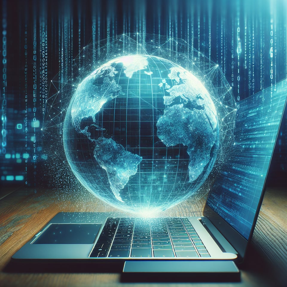 Online Solutions World text effect image