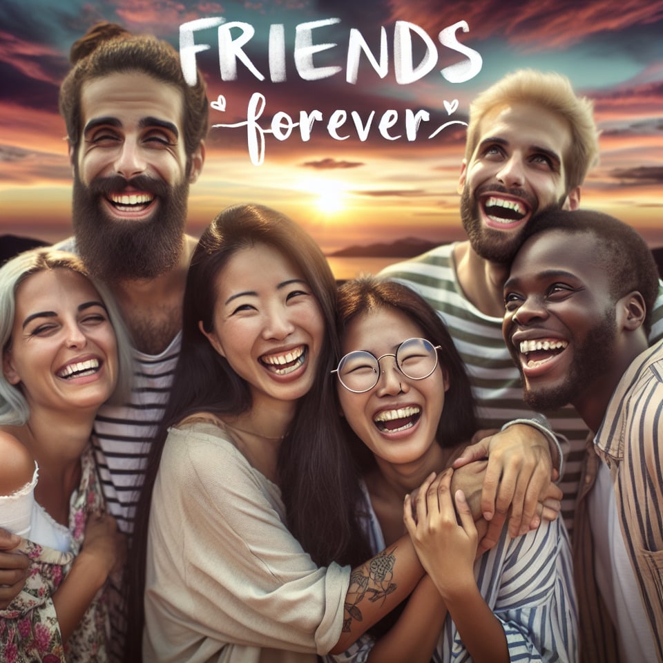FRIENDS FOREVER text effect image