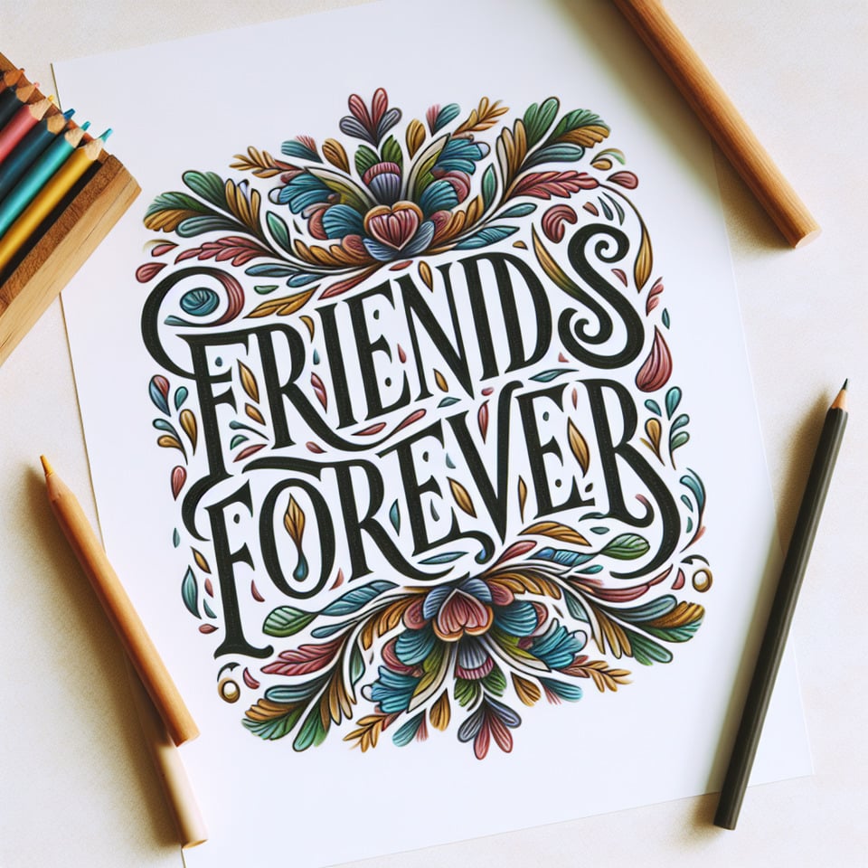 GENRATE TEXT PNG FOR FRIENDS FOREVER TEXT text effect image