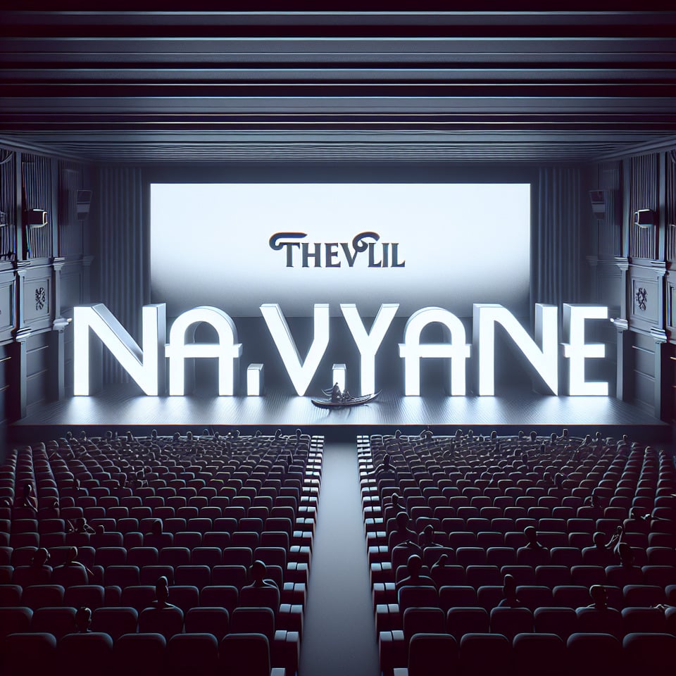 Text Navryane Thevli 3d text cinematic backgroundtypographycinematic3d renderposter text effect image