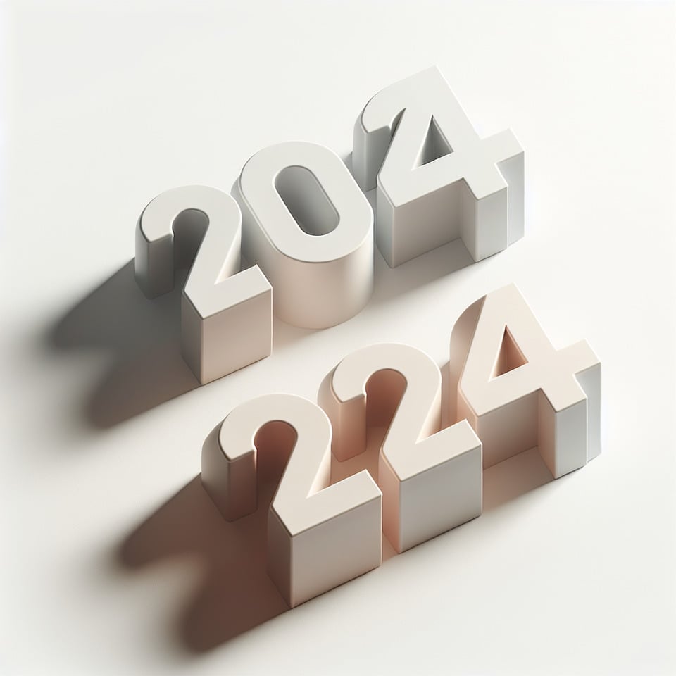 2024  simple 3d  text effect white background  text effect image