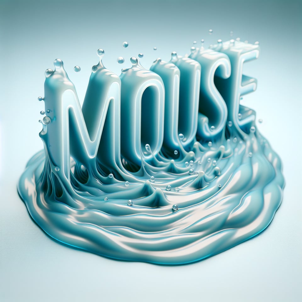 Text mousse 3d water effects text effect image