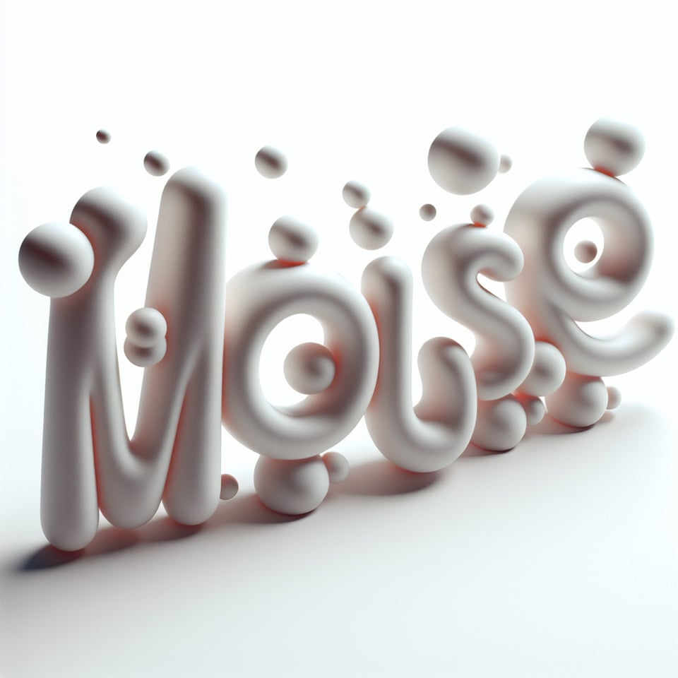 Pixar style text mousse font,on white backgroundbuble soap text effect image