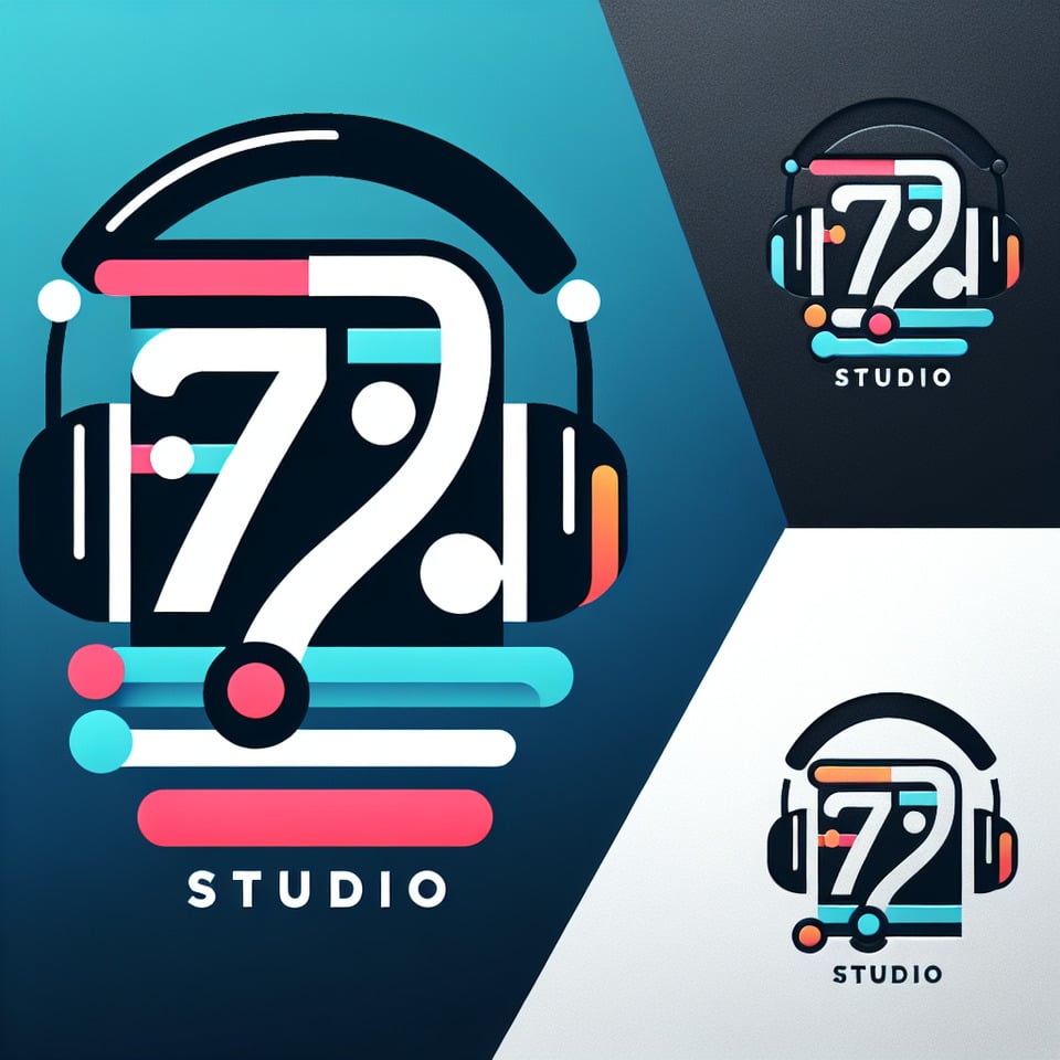 A logo for a music studio called Studio 73 text effect image