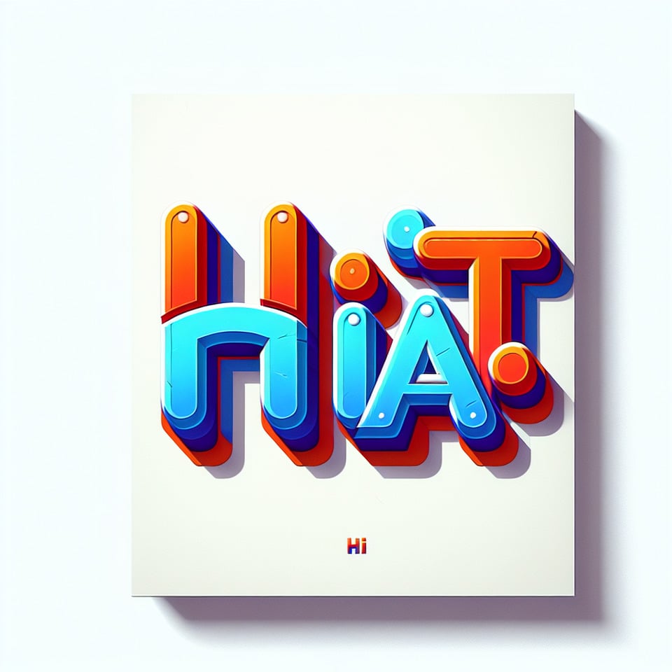 text H A I T I A N cartoon text effect on white background text effect image