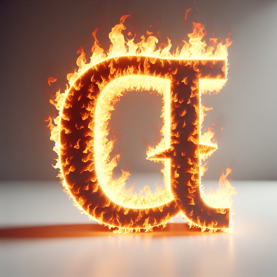text IOTA fire alphabet text effects on white background text effect image