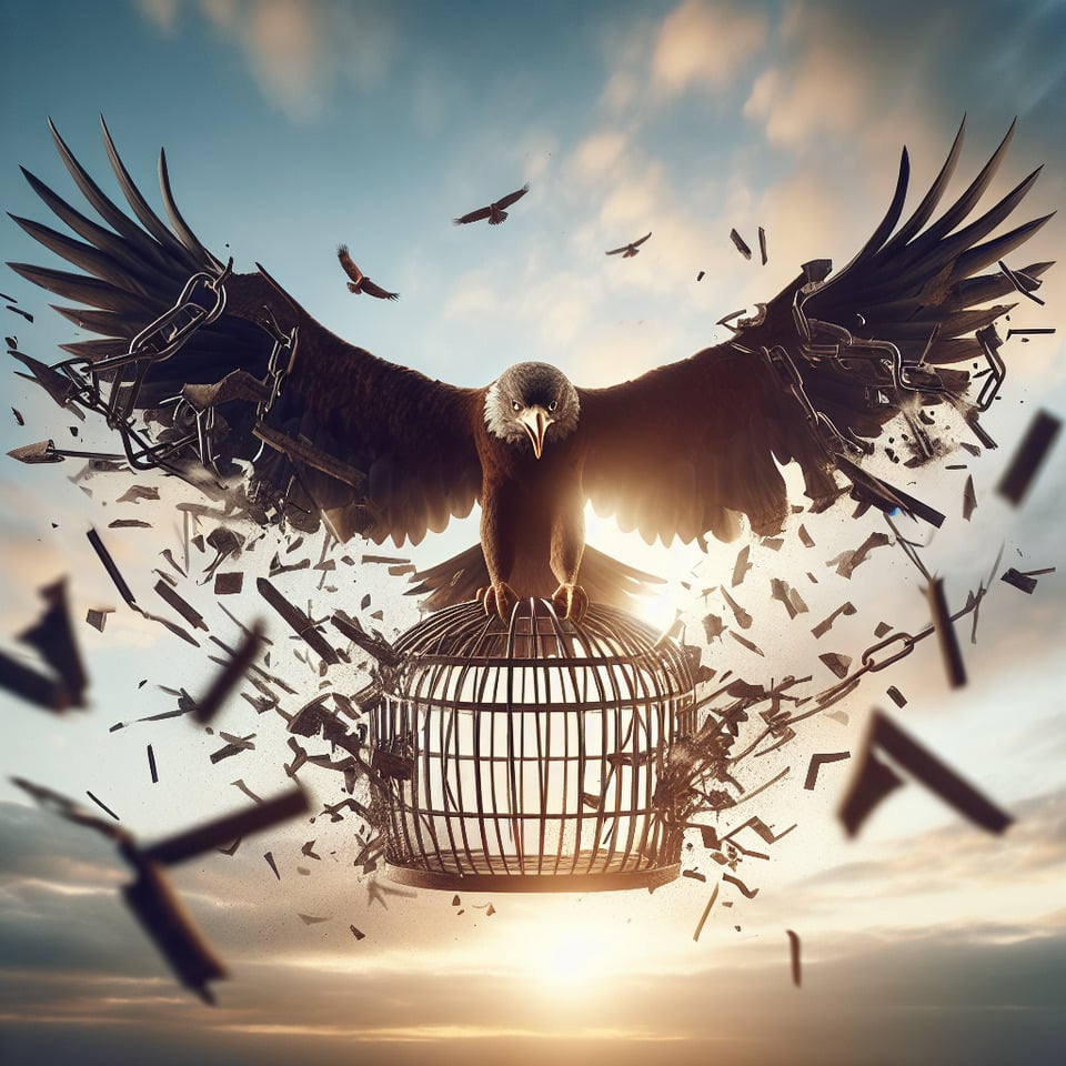 break free text effect image