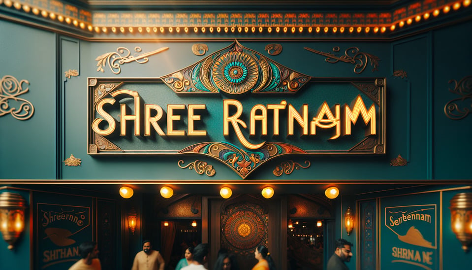 SHREE RATNAM text effect image