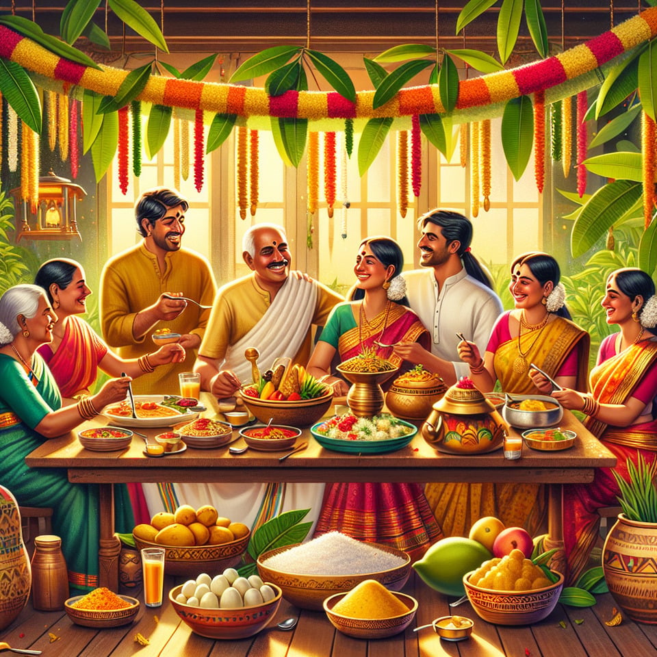 Happy Ugadi 2024 text effect image
