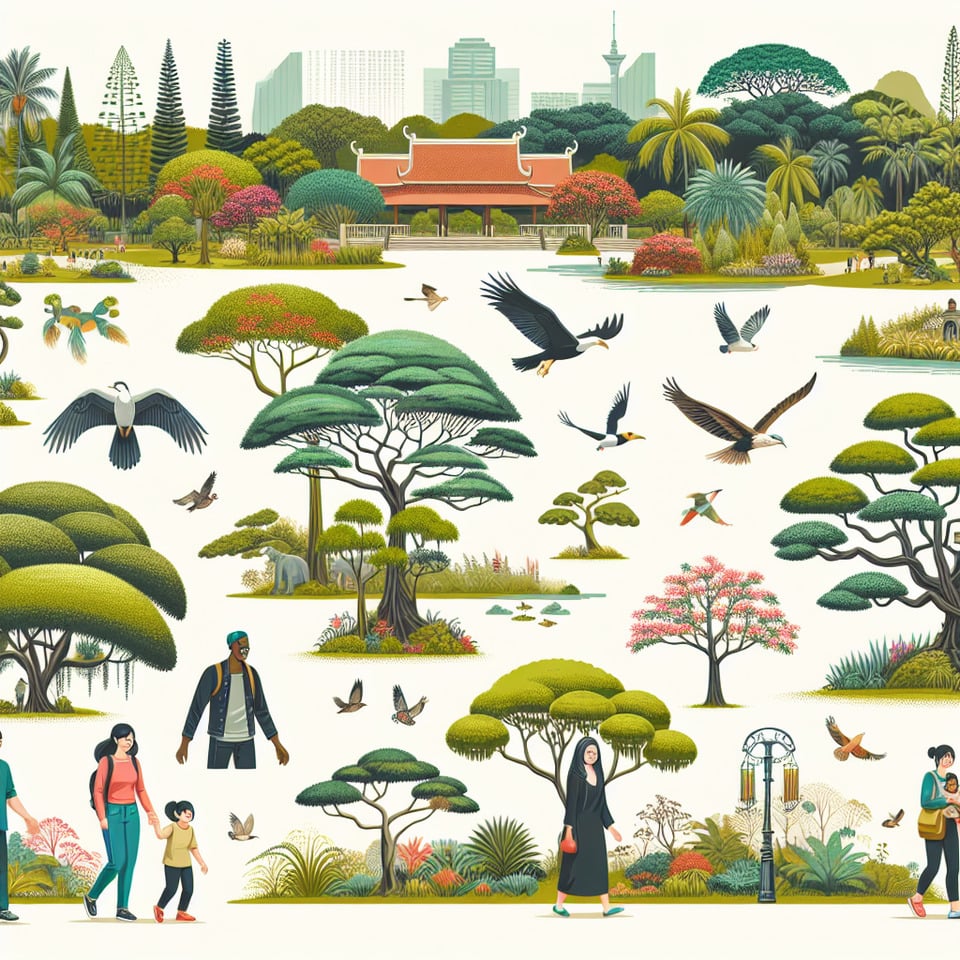 saigon zoo and botanic garden text effect image