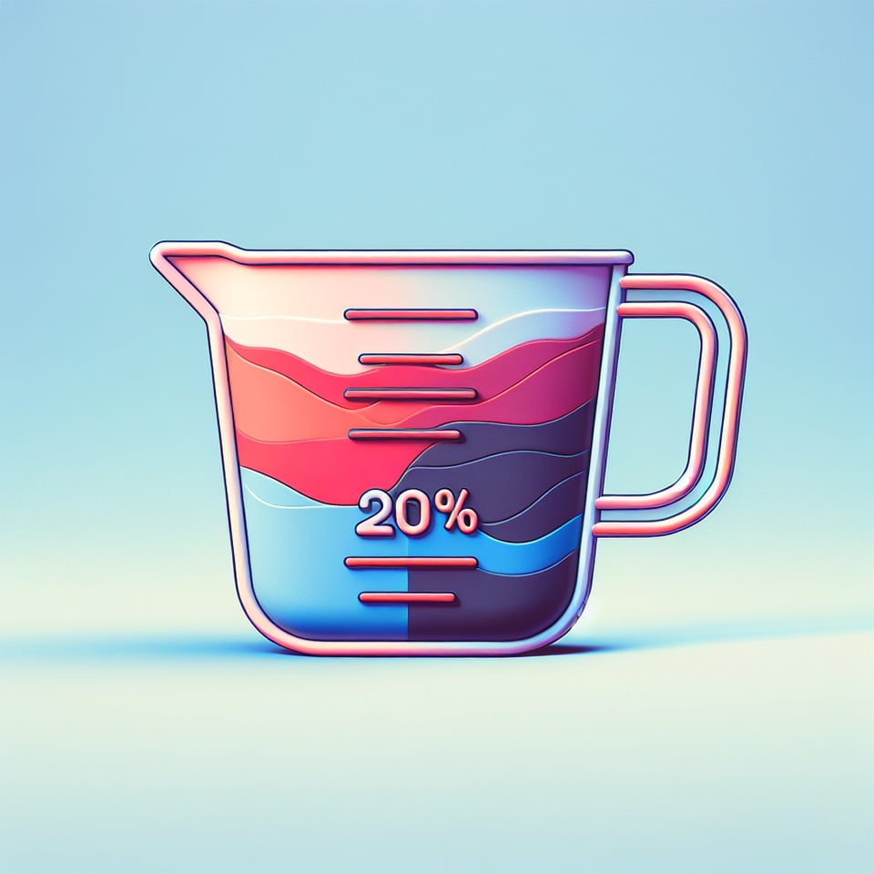 20 % Material text effect image
