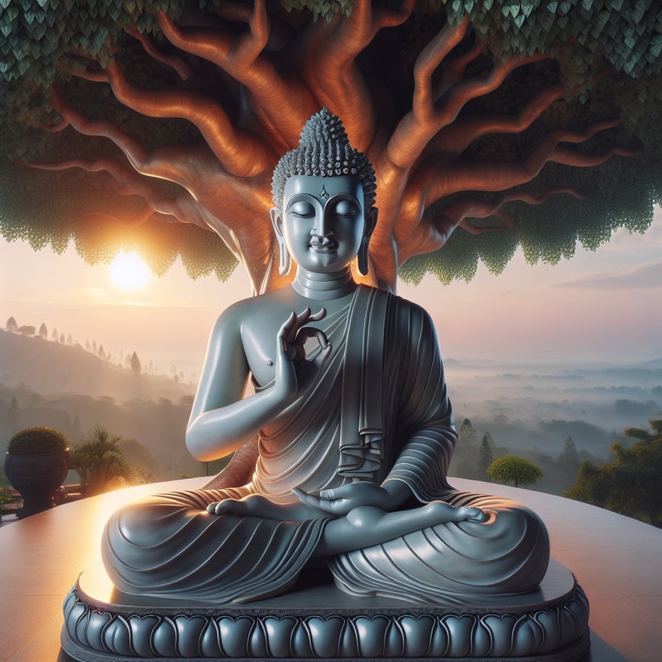 reallistic Lord buddha text effect image