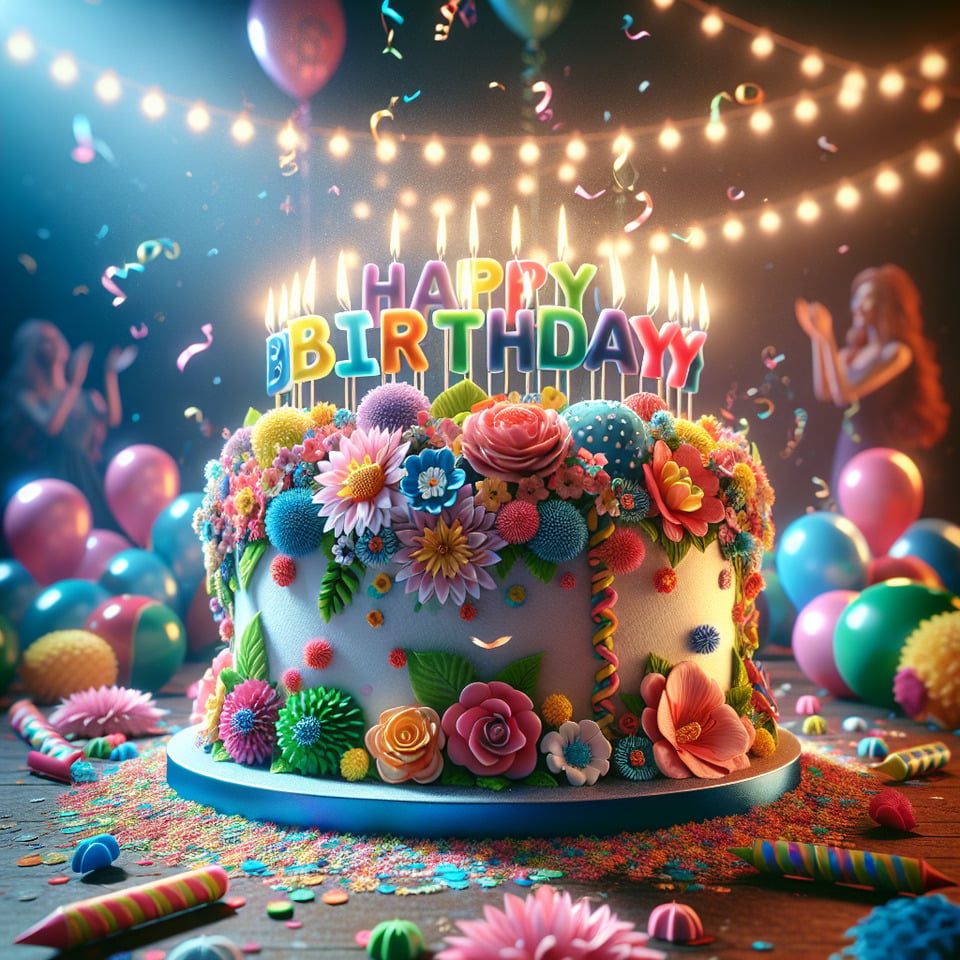HAPPY BIRTHDAY text effect image