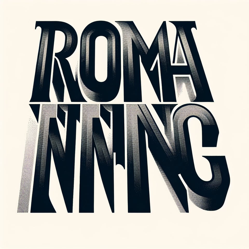 text romancing printtext effect on white background text effect image