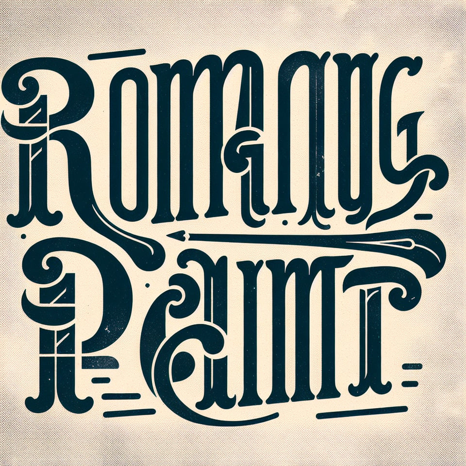 Change the text to ROMANCING PRINT text effect image