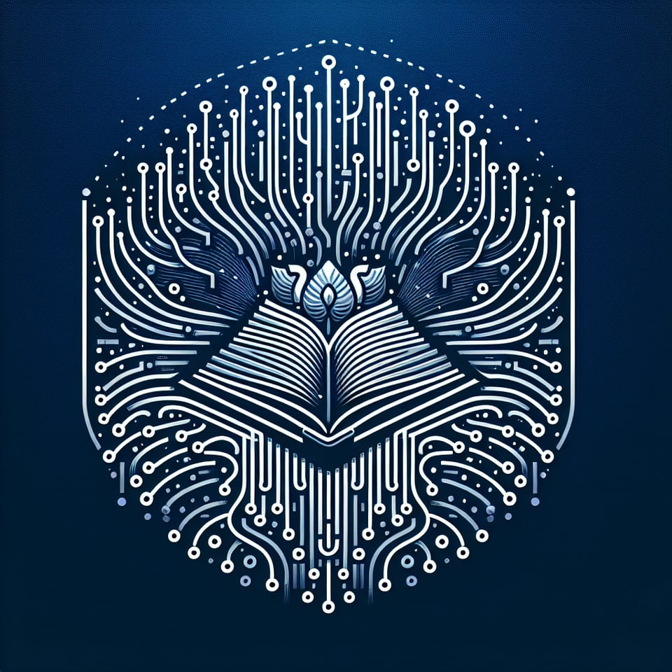 A logo an online ebook company called MindMatrix text effect image
