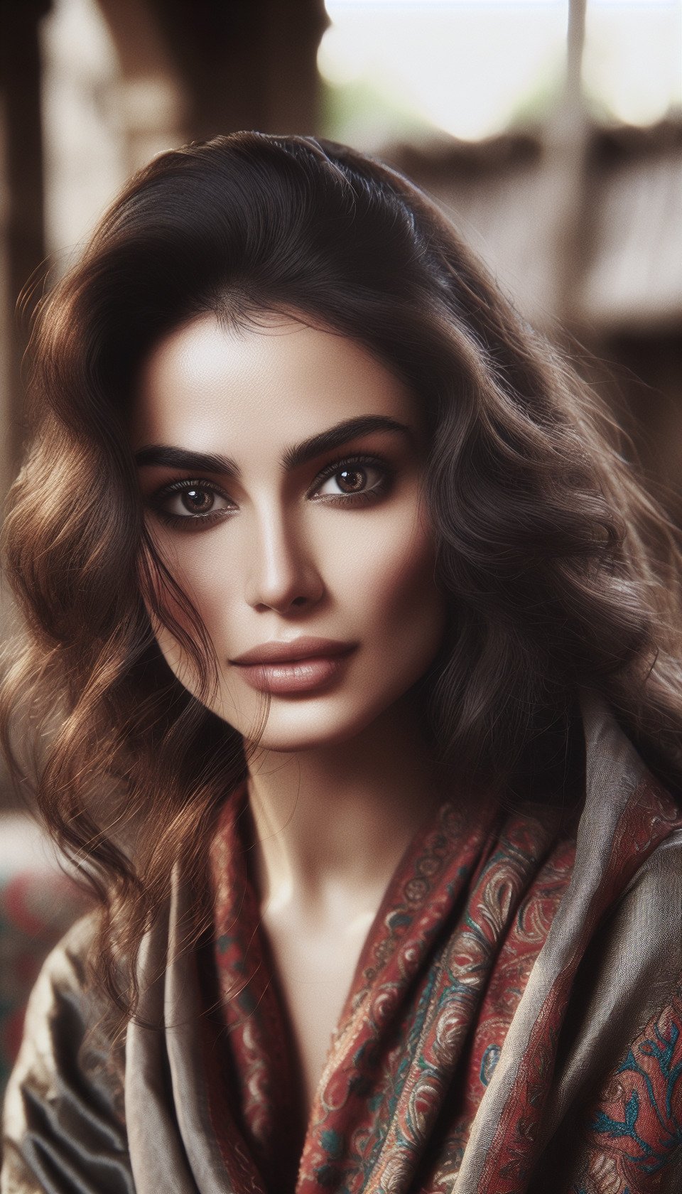 A beautiful woman photo text effect image