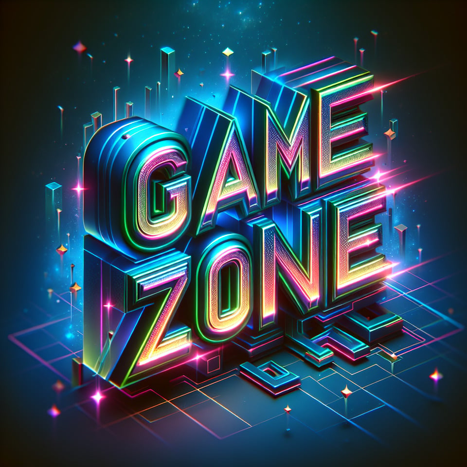 create text effect for Game zone  text effect image