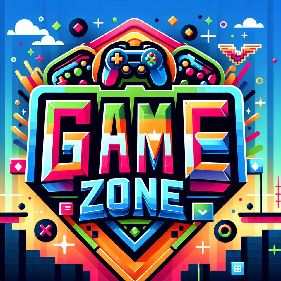 create text effect of Game Zone for kids game app text effect image